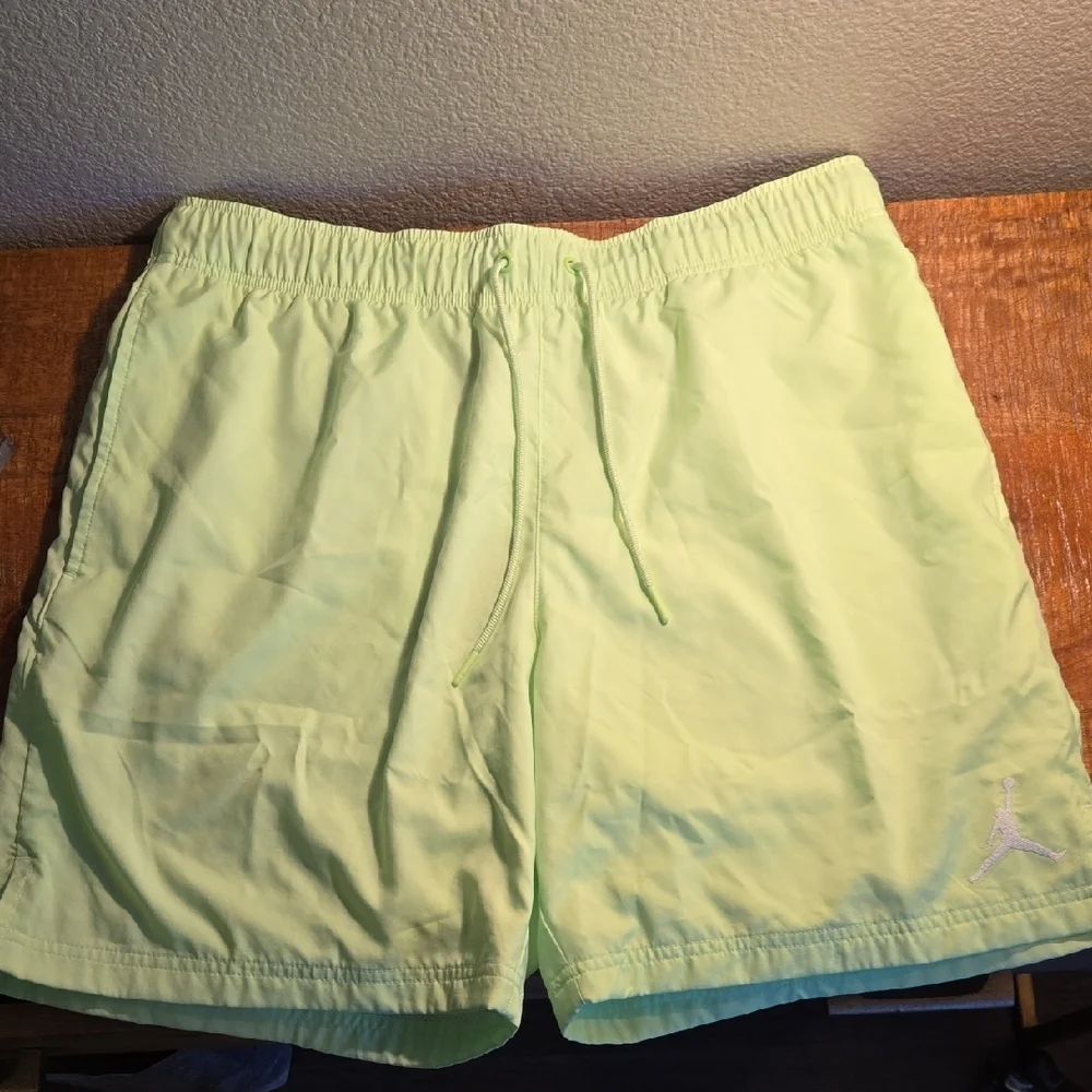 NWT Nike Jordan Neon Green Swim Trunks
